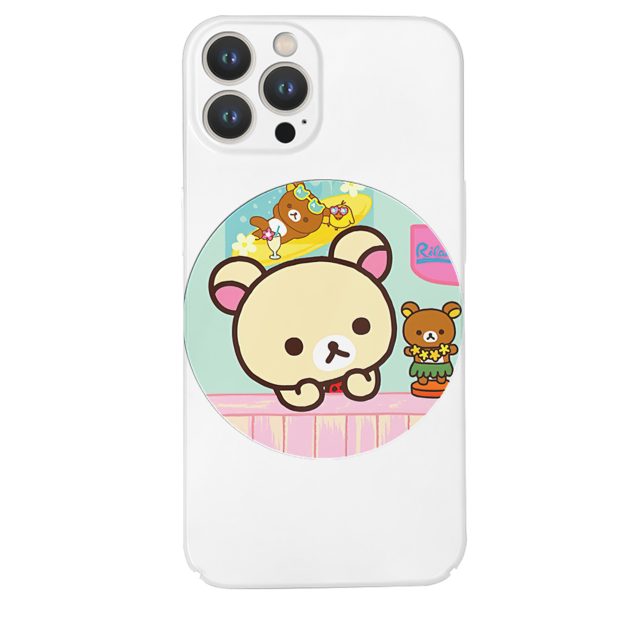 （画像用） リラックマ リラックマ キイロイトリ Rilakkuma Korilakkuma Kiiroitori 【iPhone 14シリーズ対応】ハードケース